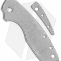 Flytanium Custom Titanium Scale Kit For CRKT Pilar Large - Stonewash
