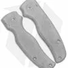 Flytanium Custom Titanium Scales For Spyderco Shaman - Stonewash