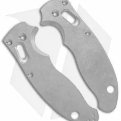 Flytanium Custom Titanium Scales For Spyderco Manix 2 - Stonewash