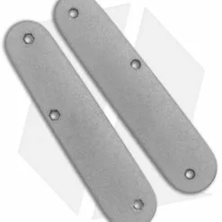 Flytanium Contoured Titanium Scales For Victorinox Cadet Swiss Army Knife (84mm)
