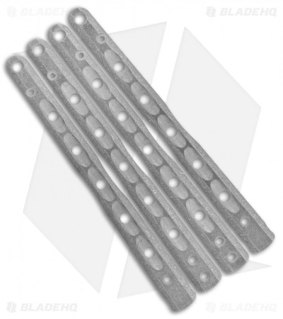 Flytanium V9 Custom Titanium Scales For Benchmade 51 Balisong Knife - Stonewash 1 Flytanium V9 Custom Titanium Scales For Benchmade 51 Balisong Knife - Stonewash