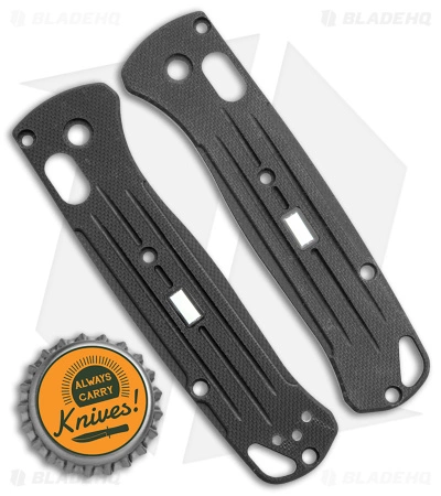 Glow Rhino Benchmade Bugout Sculpted G-10 Scales With Tritium Insert (Black) 3 Glow Rhino Benchmade Bugout Sculpted G-10 Scales With Tritium Insert (Black) - Image 3