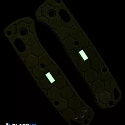 Glow Rhino Benchmade Mini Bugout G-10 Scales With Tritium Insert (OD Green) -American Made Knives Sales Store Glow Rhino Customs Mini Bugout OD Green BHQ 139595 jr glow