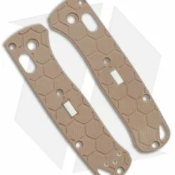 Glow Rhino Benchmade Mini Bugout G-10 Scales With Tritium Insert (Tan)