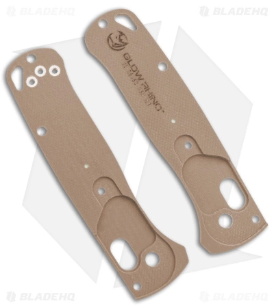 Glow Rhino Benchmade Mini Bugout G-10 Scales With Tritium Insert (Tan) 2 Glow Rhino Benchmade Mini Bugout G-10 Scales With Tritium Insert (Tan) - Image 2