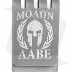 Hell-Bent Holsters Molon Labe Titanium Money Clip (Distressed)