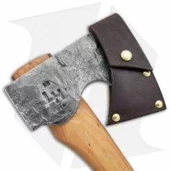 Hoffman Blacksmithing 32" Bearded Axe W/ Ash Handle -American Made Knives Sales Store Hoffman Blacksmithing 32in bearded axe ash handle BHQ 68474 er sheath