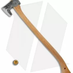 Hoffman Blacksmithing 32" Bearded Axe W/ Ash Handle -American Made Knives Sales Store Hoffman Blacksmithing 32in bearded axe ash handle BHQ 68474 er size