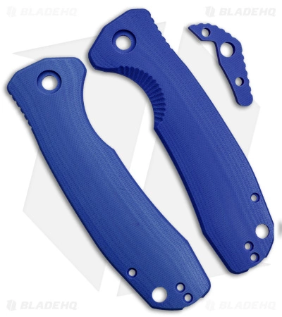 Honey Badger Knives Large Handle Set Blue G-10 1 Honey Badger Knives Large Handle Set Blue G-10
