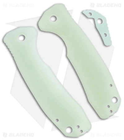 Honey Badger Knives Large Handle Set Jade G-10 1 Honey Badger Knives Large Handle Set Jade G-10