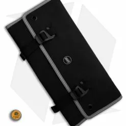 Knafs Co. KNAFS Burrito Grande EDC Storage Roll Carry Case - Black Waxed Canvas -American Made Knives Sales Store Knafs CO Burrito Grande EDC Storage Roll Carry Case Black Waxed Canvas BHQ 181080 td size