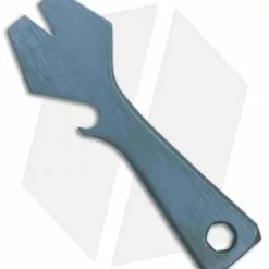 KnifeGuys Impact Tool (K.I.T.) Titanium Pocket Tool - Blue Brushed -American Made Knives Sales Store KnifeGuys Impact Tool KIT Ti Pocket Tool Blue Brushed BHQ 82948 er side