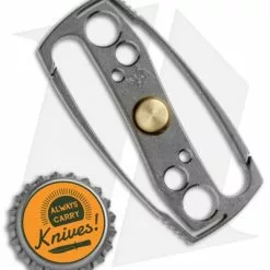 Koch Tools Heliks Carabiner Spinner (Stonewash) -American Made Knives Sales Store Koch Tools Heliks Ti Carabiner Spinner SW BHQ 71819 jr bottlecap