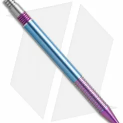 Matthew Martin Tactical 375 Series Unique #9 Purple/Teal Ano Titanium Click Pen
