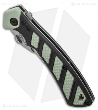 Schrade Old Timer Replaceable Blade Knife Black/Green Rubber FRN (2.75" Satin) 2 Schrade Old Timer Replaceable Blade Knife Black/Green Rubber FRN (2.75" Satin) - Image 2