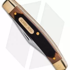 Schrade Old Timer Traditional Pocket Knife/Leather Keychain Set -American Made Knives Sales Store Old Timer Trapper w Leather Keychain BHQ 123465 td spine