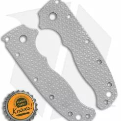 Original GOAT Demko AD20.5 Replacement Skinny Scales - Shark Tooth/Aluminum/Buff -American Made Knives Sales Store Original Goat Demko AD20.5 Replacement Skinny Scales Shark Tooth Aluminum Buff BHQ 177727 jr bottlecap