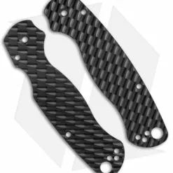 Original GOAT Spyderco PM2 Replacement Scales - Expanded/Aluminum/Black