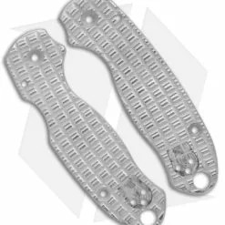 Original GOAT Spyderco Para 3 Replacement Scales - Pineapple/Aluminum/Buff
