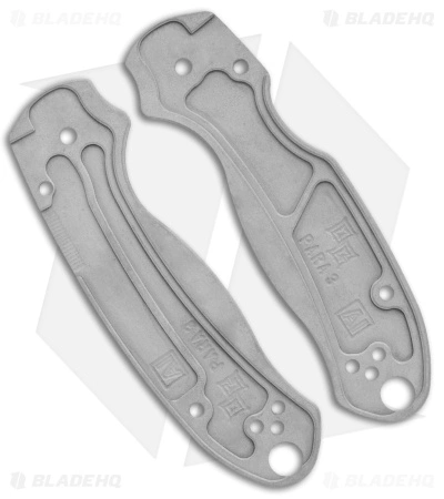 Original GOAT Spyderco Para 3 Replacement Scales - Pineapple/Aluminum/Buff 2 Original GOAT Spyderco Para 3 Replacement Scales - Pineapple/Aluminum/Buff - Image 2