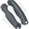 Flytanium Custom Black Canvas Micarta Lotus Scales For Spyderco Paramilitary 2