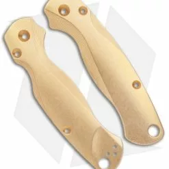 Flytanium Custom Brass Lotus Scales For Spyderco Paramilitary 2