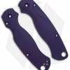 Flytanium Custom Purple G-10 Lotus Scales For Spyderco Paramilitary 2