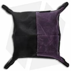 PNW Bushcraft EDC Travel Tray - Black/Purple Waxed Canvas -American Made Knives Sales Store PNWBushcraft Black Purple Waxed Canvas EDC Travel Tray BHQ 176401 jr back