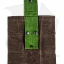 PNW Bushcraft Rugged Waxed Foraging Pouch Hip Bag - Brown OD/Green Canvas -American Made Knives Sales Store PNWBushcraft Brown OD Green Waxed Canvas Hip Pouch BHQ 176410 jr back