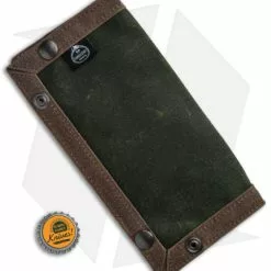 PNW Bushcraft EDC Travel/Dump Tray - Brown/OD Green Waxed Canvas -American Made Knives Sales Store PNWBushcraft Brown OD Green Waxed Canvas Travel Dump Tray BHQ 176408 jr bottlecap