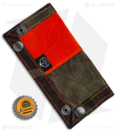 PNW Bushcraft EDC Travel Tray - Camo/Orange Waxed Canvas 4 PNW Bushcraft EDC Travel Tray - Camo/Orange Waxed Canvas - Image 4