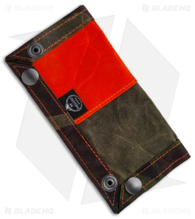PNW Bushcraft EDC Travel Tray - Camo/Orange Waxed Canvas 1 PNW Bushcraft EDC Travel Tray - Camo/Orange Waxed Canvas