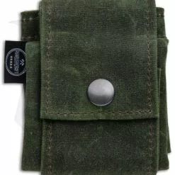 PNW Bushcraft Rugged Waxed Foraging Pouch Hip Bag - OD Green Canvas