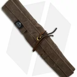 PNW Bushcraft Maple Pocket Knife Roll Waxed Canvas - Brown