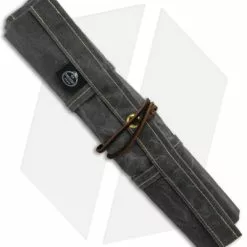 PNW Bushcraft Maple Pocket Knife Roll Waxed Canvas - Gray