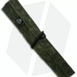 PNW Bushcraft Maple Pocket Knife Roll Waxed Canvas - OD Green