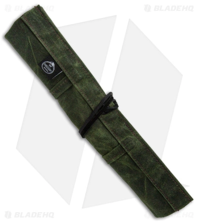 PNW Bushcraft Maple Pocket Knife Roll Waxed Canvas - OD Green 1 PNW Bushcraft Maple Pocket Knife Roll Waxed Canvas - OD Green