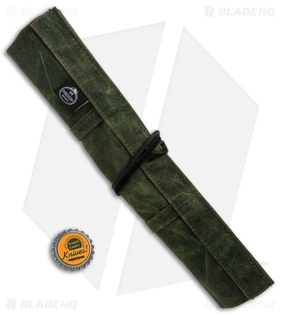 PNW Bushcraft Maple Pocket Knife Roll Waxed Canvas - OD Green 4 PNW Bushcraft Maple Pocket Knife Roll Waxed Canvas - OD Green - Image 4