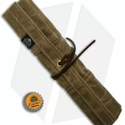 PNW Bushcraft Maple Pocket Knife Roll Waxed Canvas - Tan -American Made Knives Sales Store PNWBushcraft Maple Pocketknife Roll OD Green Waxed Canvas BHQ 176415 jr bottlecap