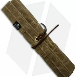 PNW Bushcraft Maple Pocket Knife Roll Waxed Canvas - Tan