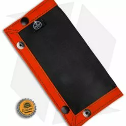 PNW Bushcraft EDC Travel/Dump Tray - Orange/Black Waxed Canvas -American Made Knives Sales Store PNWBushcraft Orange Black Waxed Canvas Travel Dump Tray BHQ 176409 jr bottlecap