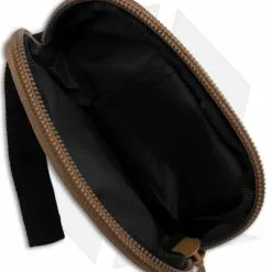 QSP Knife Pouch -American Made Knives Sales Store QSP Knife Pouch Black Tan BHQ 127983 jr open