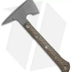 RMJ Tactical Jenny Wren 11.5" Tomahawk Axe Hyena Brown G-10 (Tungsten Cerakote) 5 RMJ Tactical Jenny Wren 11.5" Tomahawk Axe Hyena Brown G-10 (Tungsten Cerakote) -American Made Knives Sales Store RMJ Tactical Jenny Tomahawk Axe Hyena Brown G10 tungsten cerakote BHQ 75933 er side