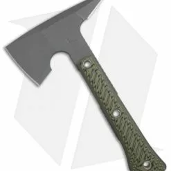 RMJ Tactical Mini Jenny 9.5" Tomahawk Axe Dirty Olive G-10 (Tungsten Cerakote)