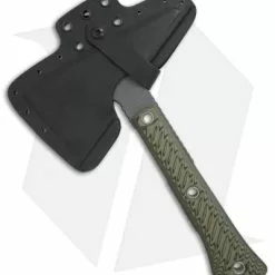 RMJ Tactical Mini Jenny 9.5" Tomahawk Axe Dirty Olive G-10 (Tungsten Cerakote) 6 RMJ Tactical Mini Jenny 9.5" Tomahawk Axe Dirty Olive G-10 (Tungsten Cerakote) -American Made Knives Sales Store RMJ Tactical Mini Jenny Tomahawk Axe Dirty Olive G10 tungsten cerakote BHQ 75929 er sheath