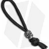 Schmuckatelli Classic Skull Bead Diamond Knot Zipper Pull (Black Oxide)