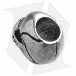 Schmuckatelli Joe Skull Lanyard Bead (Pewter) -American Made Knives Sales Store Schmuckatelli Joe Skull Lanyard Bead Pewter BHQ 14103 jr back