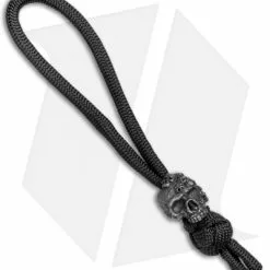 Schmuckatelli Mind Skull Bead Diamond Knot Zipper Pull (Black Oxide)