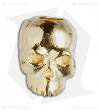 Schmuckatelli Original Classic Skull Lanyard Bead (18k Gold Plated) 1 Schmuckatelli Original Classic Skull Lanyard Bead (18k Gold Plated)