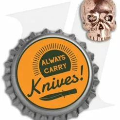 Schmuckatelli Original Classic Skull Lanyard Bead (Antique Copper) -American Made Knives Sales Store Schmuckatelli Orginal Classic Skull Lanyard Bead Antique Copper BHQ 76139 jr bottlecap